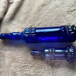 Antique/Vintage blue and purple bottles in EUC
